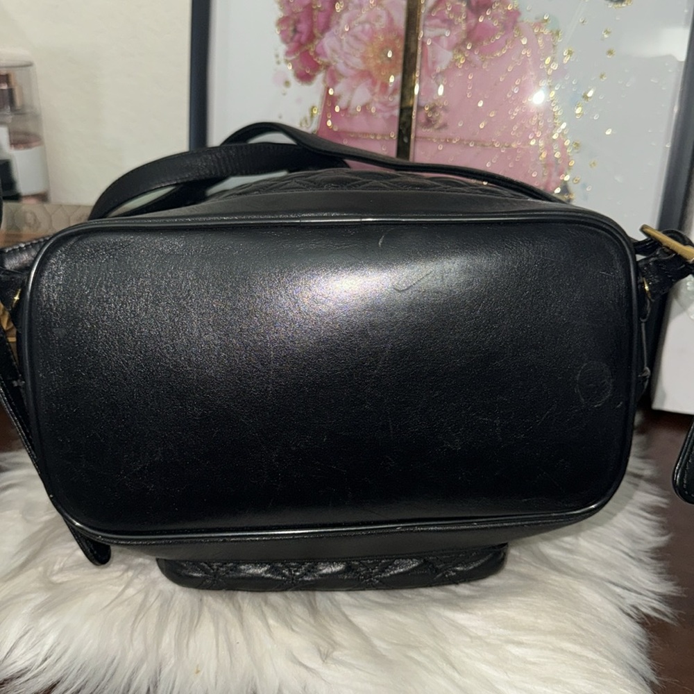 Authentic MCM Quilt Black Leather Backpack - Picture 8 of 14